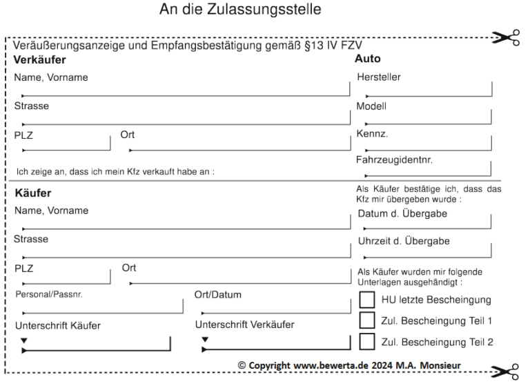 Wohnsitz Abmelden Auto Angemeldet Lassen